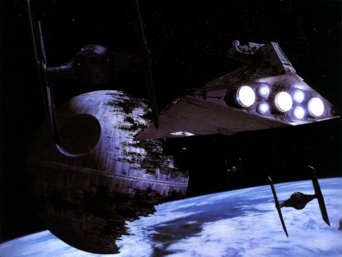 The planes going into space to attack the Dalek's ship was another Star Wars 